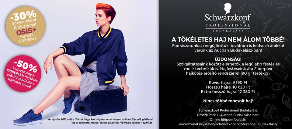 schwarzkopf professional budakalász, fodrászat budakalász online időpontfoglalással