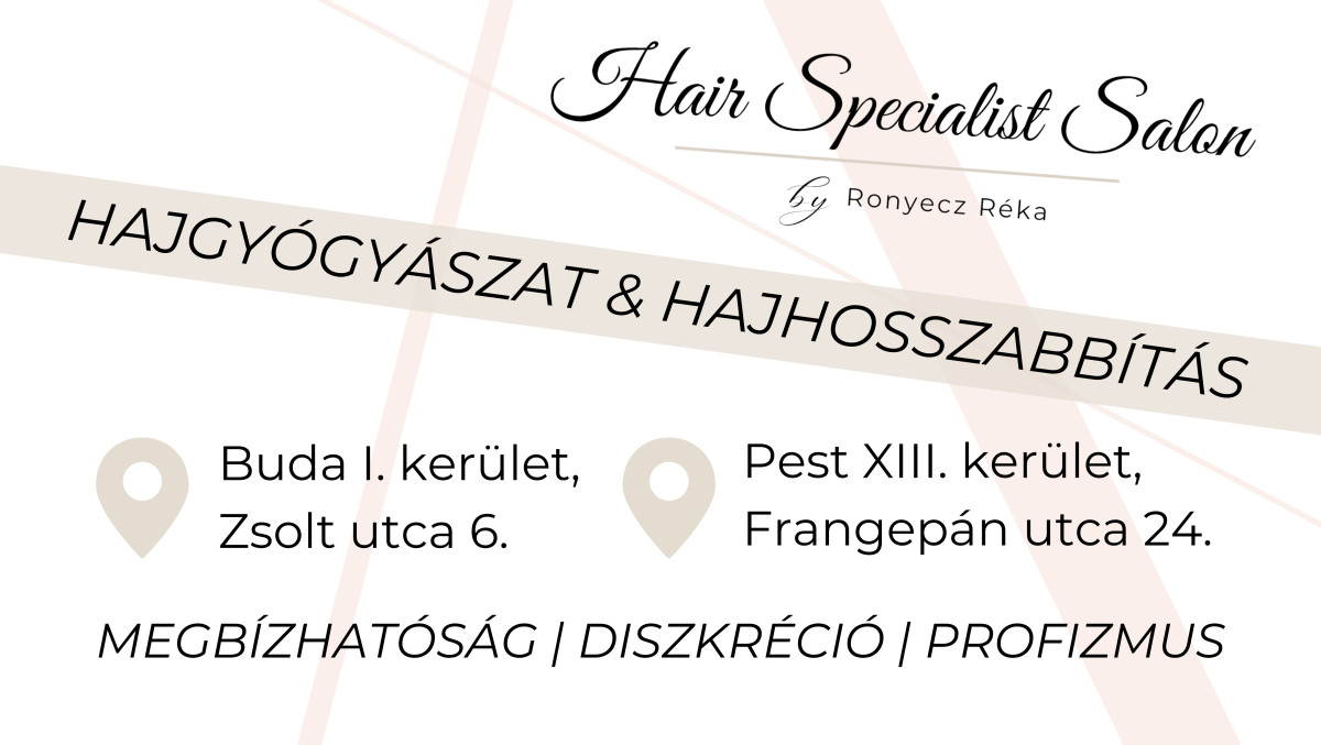 Hair Specialist Salon - Buda - Fodrászat, Hajgyógyászat
